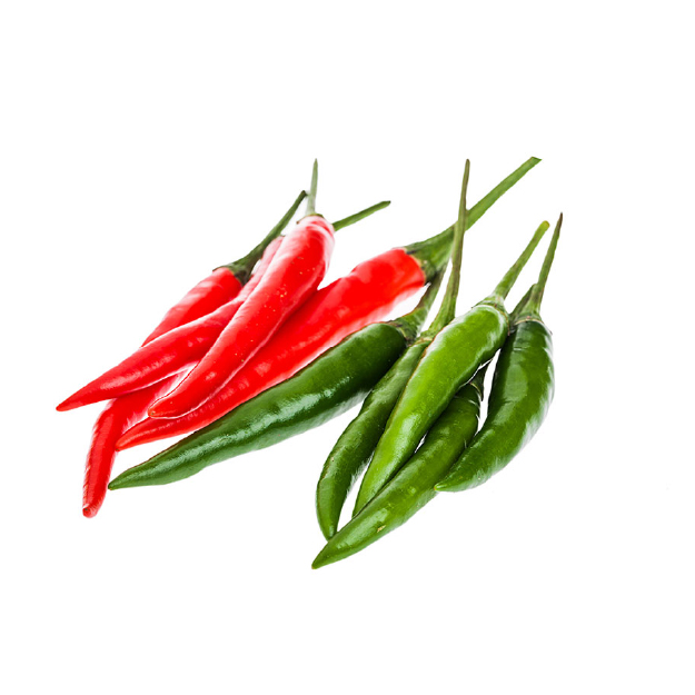 mikhman products - red and green chillies